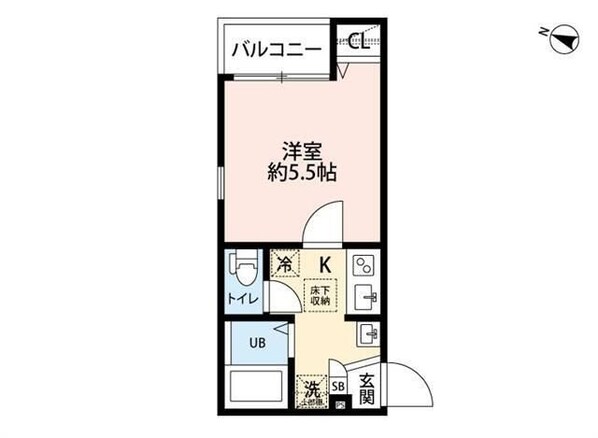 レーヴ・WARABIの物件間取画像